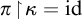 pi backslash exclamation mark up harpoon with barb right backslash exclamation mark kappa equals i d