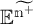 Blackboard bold capital E n with tilde above, superscript plus.