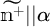 m with tilde and superscript plus, double vertical bars, alpha.