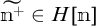m tilde super plus is an element of H open bracket m close bracket
