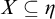 upper X subset of or equal to eta