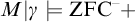 upper M vertical bar gamma models upper Z upper F upper C Superscript minus plus