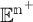 Script capital E to the n plus power.