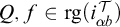 upper Q comma f element of r g left parenthesis i upper T Subscript alpha b Baseline right parenthesis