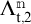 Uppercase Lambda with n as superscript and t comma 2 as subscript.