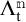 Capital Lambda with subscript t and superscript n.