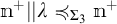 m plus parallel lambda is reducible to subscript sigma three m plus.
