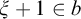 xi plus 1 element of b