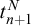 t Subscript n plus 1 Superscript upper N