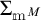 Summation from m to M.