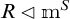R triangle left m s to the S power