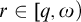 r element of q comma omega right parenthesis
