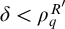 delta less than rho Subscript q Superscript upper R prime