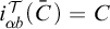 i Subscript alpha b Superscript script upper T Baseline left parenthesis upper C overbar right parenthesis equals upper C