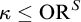 kappa less than or equals upper O upper R Superscript upper S