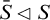 upper S overbar white left pointing triangle upper S