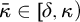kappa overbar element of delta comma kappa right parenthesis
