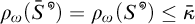 rho sub omega of S superscript omega with bar equals rho sub omega of S superscript omega is less than or equal to kappa with bar.