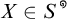 X is an element of S superscript circle.