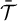 script upper T overbar