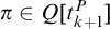 pi element of upper Q t Subscript k plus 1 Superscript upper P