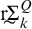 r summation of k equals Q sub k.