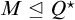 upper M normal subgroup of or equal to upper Q Superscript star