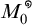 M sub 0 super degree sign.