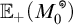 E sub plus open parenthesis M sub zero degree close parenthesis