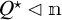 Q star is a subgroup of m.