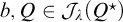 b comma upper Q element of upper J Subscript lamda Baseline left parenthesis upper Q Superscript star Baseline right parenthesis