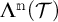 Lambda to the n power open parenthesis Tau close parenthesis