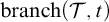 b r a n c h left parenthesis script upper T comma t right parenthesis