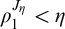 rho 1 Superscript upper J Super Subscript eta Baseline less than eta