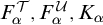 upper F Subscript alpha Superscript script upper T Baseline comma upper F Subscript alpha Superscript script upper U Baseline comma upper K Subscript alpha Baseline