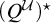 left parenthesis upper Q Superscript script upper U Baseline right parenthesis Superscript star