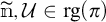 N tilde comma script U is an element of r g open parenthesis pi close parenthesis