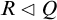 upper R white left pointing triangle upper Q