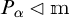 P sub alpha is a normal subgroup of m.