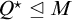 upper Q Superscript star Baseline normal subgroup of or equal to upper M