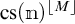 c s open parenthesis bold n close parenthesis to the M power