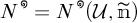 N super theta equals N super theta open parenthesis U comma n tilde close parenthesis.