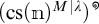 open parenthesis c s open parenthesis n close parenthesis close parenthesis to the M power vertical bar lambda close parenthesis to the theta power