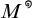 M to the degree symbol