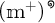open parenthesis m plus close parenthesis to the degree power