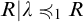upper R vertical bar lamda precedes or equal to Subscript 1 Baseline upper R