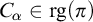 upper C Subscript alpha Baseline element of r g left parenthesis pi right parenthesis