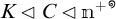 K is a normal subgroup of C, which is a normal subgroup of n to the plus infinity.