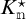 K with star as superscript and n as subscript.