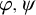 phi comma psi